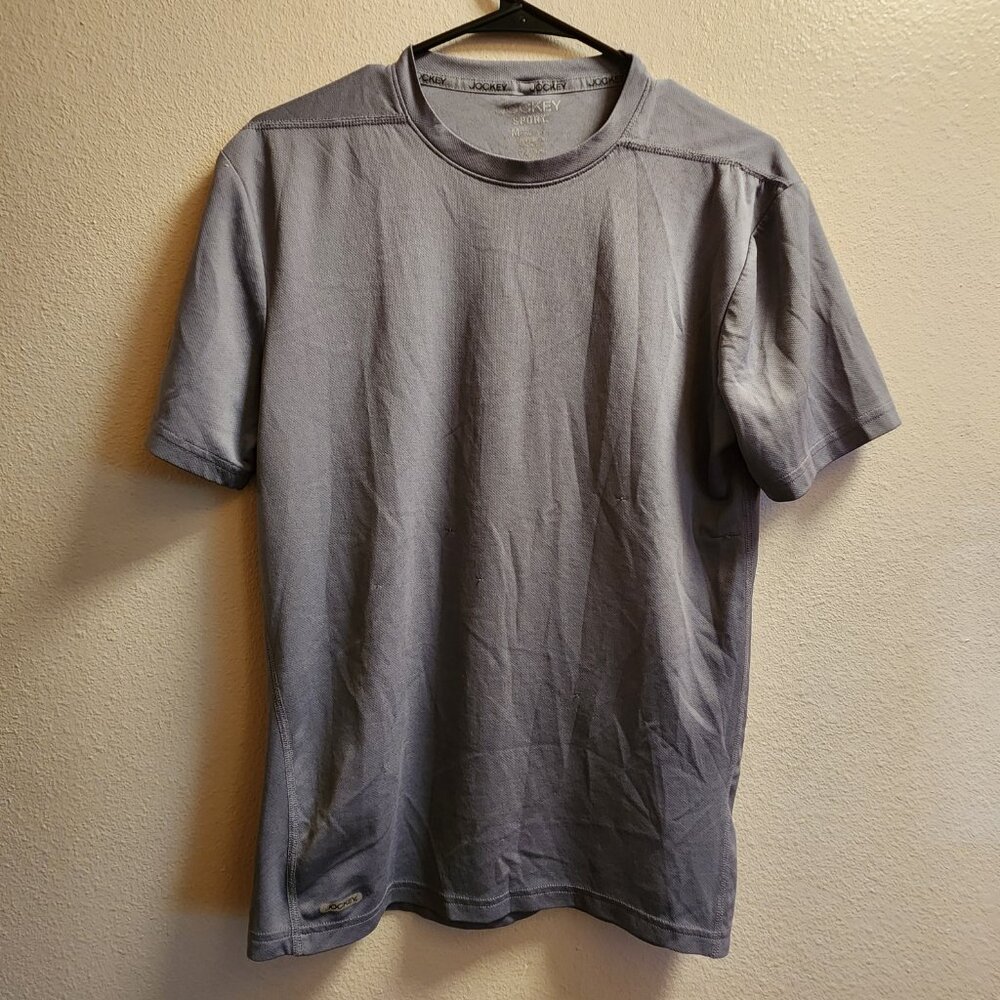 Pre-owned Excellent condition, Jockey T-shirt, Grey, Gray, Men's Medium
